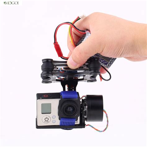 mogoi dji phantom gopro   cnc metal brushless camera gimbal  motors vb controller