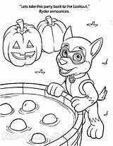 Patrol Paw Halloween Coloring Pages Printables Popular Book sketch template