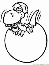 Coloring Dinosaur Pages Template Egg Easter Printable Clipart Baby Footprint Dinosaurs Eggs Cliparts Dino Dinos Hatching Tyrannosaurus Library Popular Clip sketch template