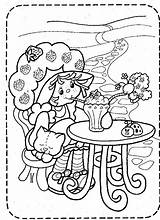 Coloring Shortcake Strawberry Pages Vintage Cartoon Books Sheets Characters Book sketch template
