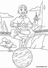 Avatar Aang Airbender Ausmalbilder Colorir Coloriage Herr Bola Pobarvanke Elemente Airball Leyenda Joueur Leggenda Imprimir Malbuch Lenda Seleccionar Dibujosonline Katara sketch template