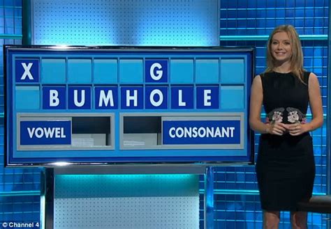 countdown s rachel riley is red faced when letters spell out rude word