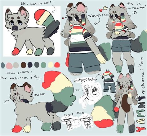 oc character design cute art furry art