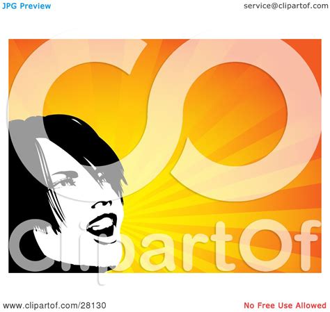 Clipart Illustration Of A Black And White Woman Yelling