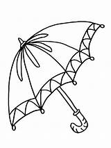 Payung Mewarnai Umbrella Hitam Putih Paud Sketsa Colouring Sheet sketch template
