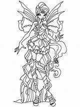 Winx Coloring Pages Layla Club Harmonix Winks Elfkena Printable Leila Stella Bloomix Girls Recommended Deviantart Comments Template sketch template