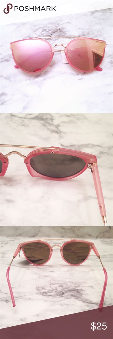 pink mirror sunglasses pink mirrored reflective sunglasses with gold