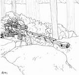 Sniper Spread sketch template