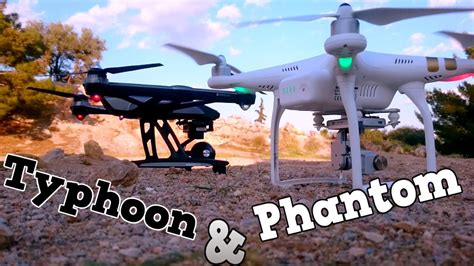 dji phantom   yuneec typhoon   flying  drones youtube