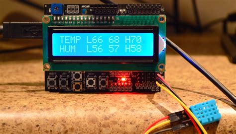arduino lcd dht temperature humidity sensor steve zazeski