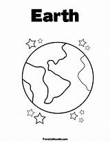 Earth Coloring Planet Pages Kids Drawing Planets Template Printable Clipart Easy Print Small Colouring Preschool Color Preschoolers Saturn Getdrawings Popular sketch template