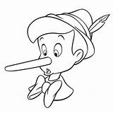 Pinocchio Nez Colorat Pinocho Colorier Planse Simba Ideen sketch template