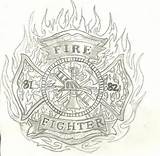Firefighter Shield Paramedic Fire Tattoos Dept Coloring Tattoo Responders First Choose Board Pages Amzn sketch template