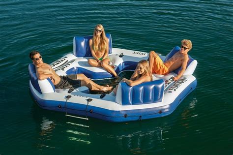 Intex 56282ep Relaxation Station Island Water Lounge River Tube Raft