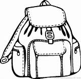 Bag Backpack Coloring Pages School Drawing Sleeping Clipart Printable Clipartmag Color Print Getcolorings Supplies sketch template