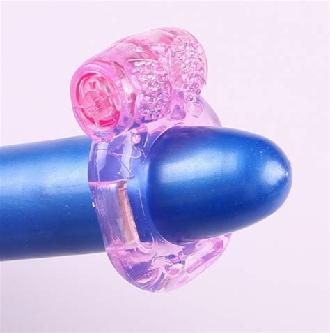 Crystal Butterfly Vibrator Penis Ring Adult Sex Toys Dildo Ring Condom