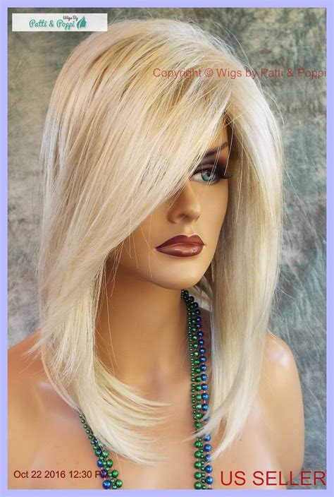 Laine Rene Of Paris Wig Creamy Blonde Slinky Hot Medium Bob Side