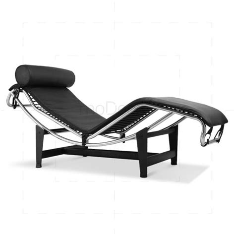 Le Corbusier Chair Lc4 Chaise Lounge Black Leather