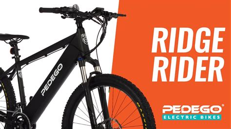 pedego ridge rider electric mountain bike pedego electric bikes youtube