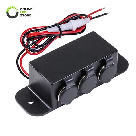buy  led store automotive dc power outlet extension heavy duty    amp
