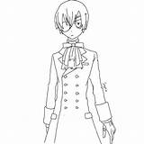 Butler Ciel Phantomhive Michaelis Xcolorings sketch template