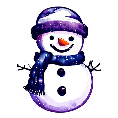 cute snowman  drawing cartoon creative fabrica