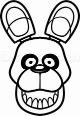 Fnaf Bonnie Freddy Coloring Pages Drawing Golden Easy Nights Five Draw Bunny Para Colorear Drawings Dibujos Freddys Sketch Games Color sketch template