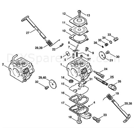 stihl ms  chainsaw ms  parts diagram carburetor cqsb