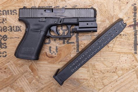 glock  gen mm police trade  pistol  extended mag  laser sportsmans outdoor