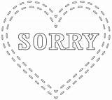 Sorry Coloring Pages Print Am Printable sketch template