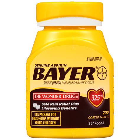 bayer aspirin  mg coated tablets  tablets health wellness
