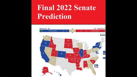 Final 2022 Senate Election Prediction Youtube