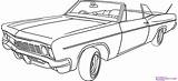 Lowrider Coloring Car Pages Drawings Kaynak Coloringhome sketch template