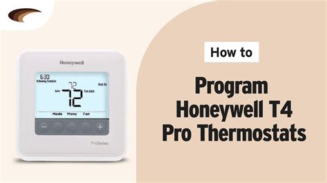 program honeywell  pro thermostats youtube