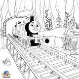 Thomas Coloring Friends Train Bridge Print Kids Edward Tank Pages Colour Hiro Color Engine Children Book Comic Railway Wooden Locomotive sketch template