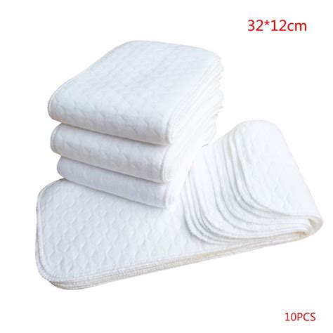pcs reusable baby diapers cloth diaper inserts  piece  layer insert  cotton washable