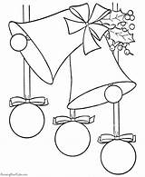 Christmas Coloring Pages Bells Kerst Tekeningen Printing Help sketch template