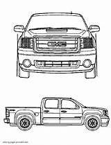 Gmc Raptor Trucks Pickup sketch template