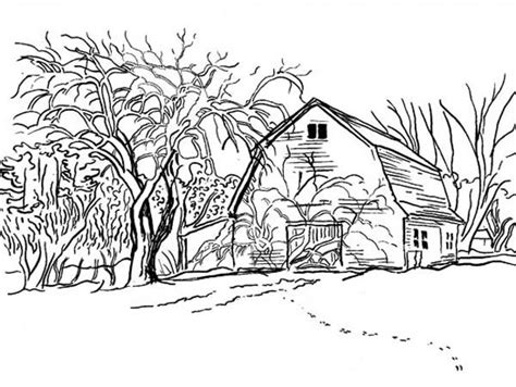 pin  farm life coloring pages