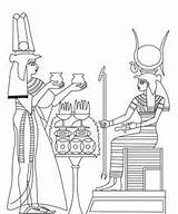 Egyptian Hathor Goddess Egito sketch template
