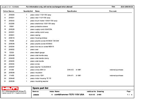 hilti dsh  parts diagram wiring diagram