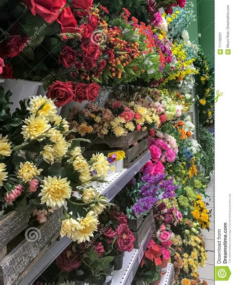 supermarket flowers stock image image  flower lighting