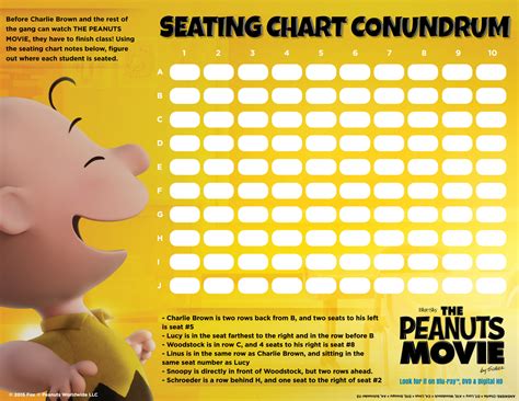 Peanuts Toolkit Activities Seatingchart Everyday Shortcuts