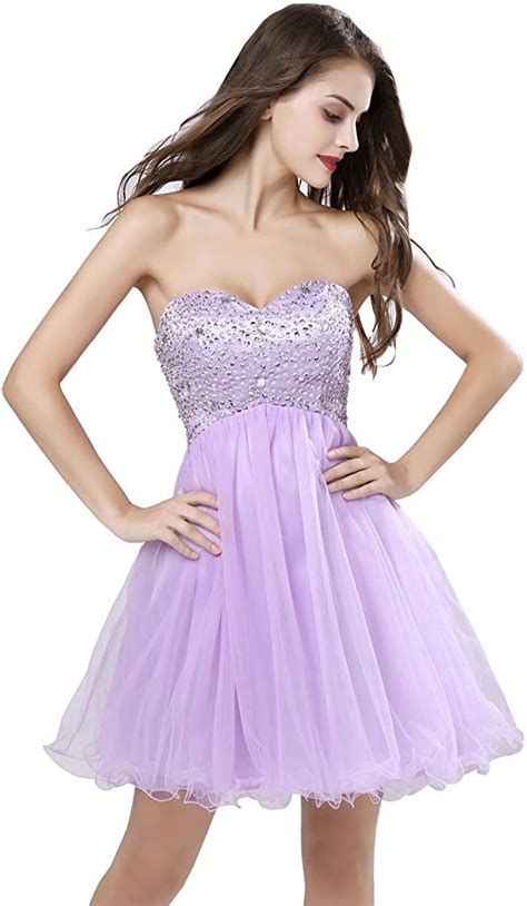 anmor juniors knee length homecoming dresses short tulle sequin beaded prom cocktail party gowns