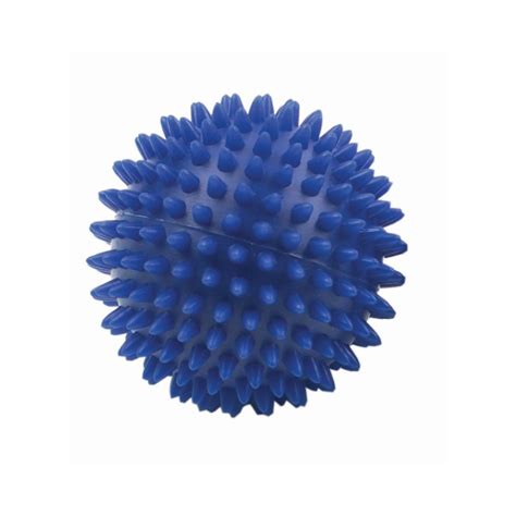 fitness mad spiky massage ball large in blue excell sports uk