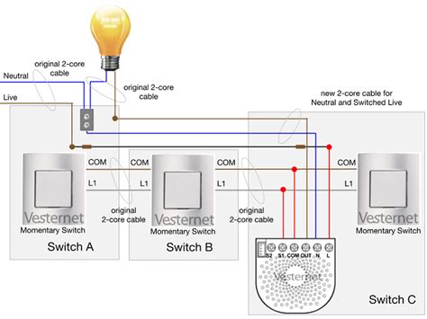wiring  diagram intermediate lighting circuit   intermediate switch wiring diagram