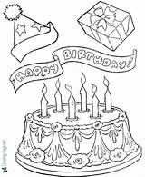 Birthday Coloring Printable Pages Below Click sketch template