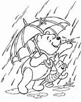 Pooh Piglet Rainfall sketch template