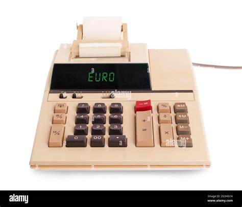 calculator euro stock photo alamy