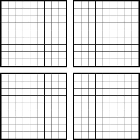 blank sudoku printable